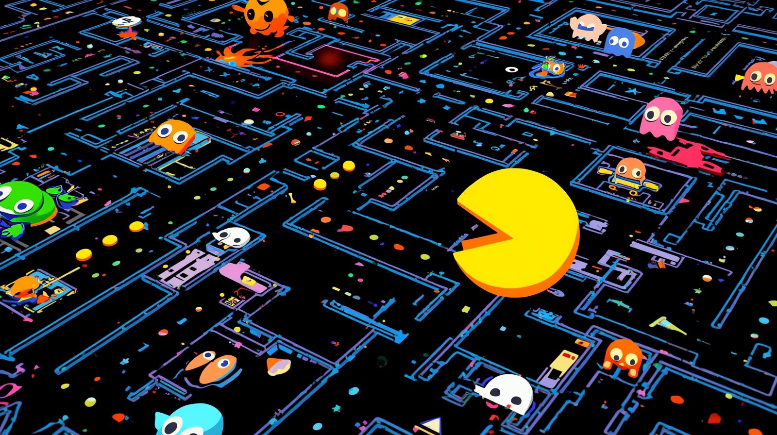 Miniatura del juego Jugar Pac-Man Clásico Online: El juego del Laberinto